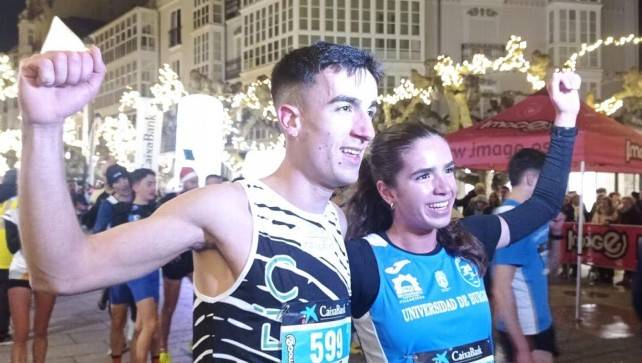 Joel Santamaría e Inés Herault logran la victoria en la San Silvestre Cidiana de Burgos
